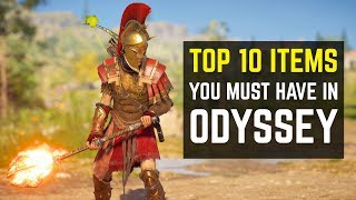 Top 10 Items You Must Have in Assassins Creed Odyssey [upl. by Yvon6]