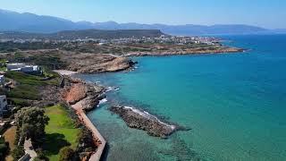 Sissi Beach and Vrachasi Bay Area  Sissi Crete DJI Mini 3 Pro [upl. by Guinna]