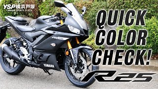 2019新型 YZFR25のクイックカラーチェック！〈BLACK〉byYSP横浜戸塚 [upl. by Mikiso941]