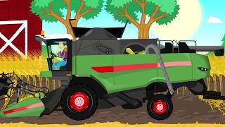 Vide Farmers adventures  Fairy tales Tractors combine harvesters and other agricultural machinery [upl. by Gierk]