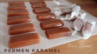 Resep Permen Karamel yang Chewy  Caramel Candy No Corn Syrup and Thermometer [upl. by Amii635]