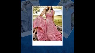 2023 Bohemian Holiday Sundress ZANZEA Summer Elegant Maxi Dress Women Chic Striped Robe Longue Be [upl. by Aliehs]