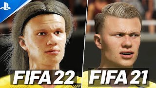 FIFA 22 VS FIFA 21  GAMEPLAY COMPARISON [upl. by Areikahs489]