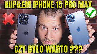 KUPIŁEM IPHONE 15 PRO MAX  CZY BYŁO WARTO TEST i PORÓWNANIE KAMERA ZDJĘCIA FILMY [upl. by Ilowell580]