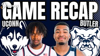 UConn vs Butler Game Recap [upl. by Pogue]