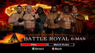 WWE SVR 2007 Xbox360  BigShowKaneMarkHenryTheGreatKhaliUmagaViscera  6Man Battle Royal [upl. by Annez]