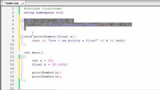 Buckys C Programming Tutorials  30  Function Overloading [upl. by Gayl706]