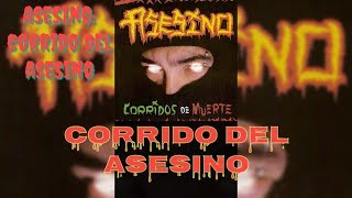 Asesino  Corrido del Asesino Lyrics HD [upl. by Yatnoj]