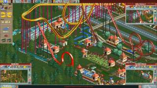 RCT The Super Shuttle Loop In Funtopia Weird Station Brakes Failure Crash Glitch [upl. by Syhr]