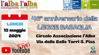 46° Anniversario della Legge Basaglia al Circolo lAlba [upl. by Ailecnarf]