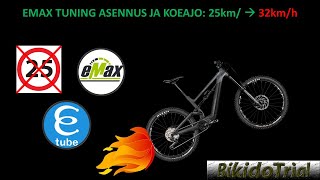 Sähköpyörän viritys amp säätö Emax Tuning asennus ja testaus [upl. by Kcirad]