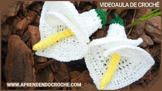 Flor de Croche Copo de Leite  2º Parte [upl. by Sheryl]