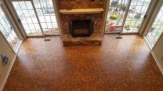 Cork Floating Floor Installation [upl. by Krauss856]