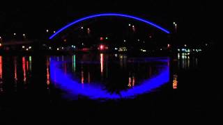 Amelia Earhart Bridge Light Show [upl. by Acirederf113]