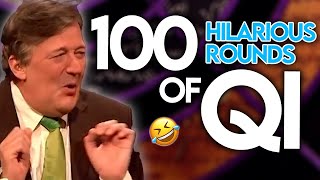 100 HILARIOUS Rounds Of QI With Stephen Fry and Sandi Toksvig [upl. by Faludi]