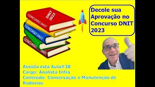 Aula 38  Concurso DNIT 2023 [upl. by Ez]