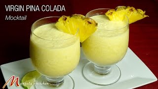 Virgin Pina Colada  Pina Colada Mocktail Recipe by Manjula  A Refreshing Delight [upl. by Bremser]