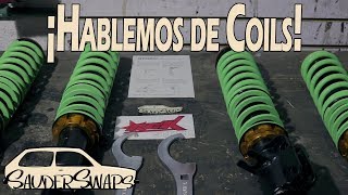 COMO INSTALAR COILOVERS SUSPENSIÓN AJUSTABLE  SauderSwaps [upl. by Anoli903]