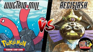 Wugtrio Mill VS Aegislash  Pokémon TCG Gameplay [upl. by Fem]