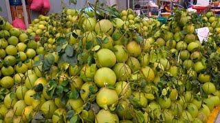 Amazing Pomelo Cutting skills  Thai Street Food [upl. by Leeth]