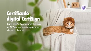 Contador faça a declaração do IR mais fácil  CertiSign [upl. by Einegue137]