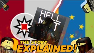 ROBLOX The Lore of HELLMET Explained  Dummies versus Noobs [upl. by Moraj]