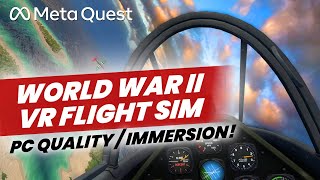 Warplanes Battles over Pacific Review  WW2 Dogfighting VR Sim for OculusMeta Quest 2 [upl. by Henson]