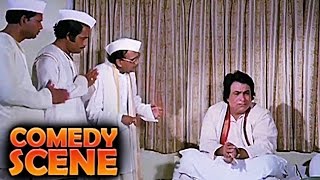 Kader Khan With Party Leaders  Comedy Scene  Jawaab Hum Denge  Jackie Shroff Sridevi  HD [upl. by Havener]