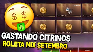 GASTANDO 50 CITRINOS NA ROLETA MIX DE SETEMBRO GANHEI ALGO BOM [upl. by Atinrahs]