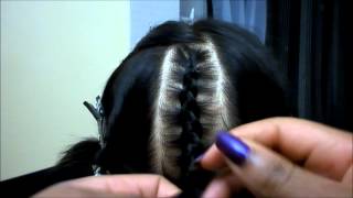 Aime tes cheveux 10  Tutoriel quotComment faire une tresse ou natte collée quot [upl. by Yaja274]