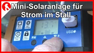 100 Mini Solaranlage für Strom im Kükenstall  Jensman and the Huhns [upl. by Hudgens771]