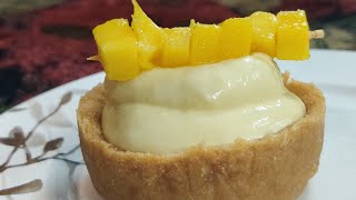 Mango Tart  Creamy Mango Tart  Easy Mango Tart Recipe [upl. by Ennyletak]