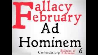 Ad Hominem Logical Fallacy [upl. by Asaret]