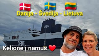 Kelionė į Lietuvą CopenhagaKlaipėdaJūroje labai stipri audratravel dfds balticsea sverige [upl. by Lebyram711]