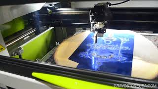 Engraving with Blue Laser Foil  Wood Engraving  Laser Engraver [upl. by Eugatnom]