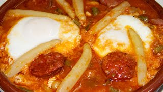 HUEVOS a la FLAMENCA receta 🥚 🥚 🍅 [upl. by Alvarez]