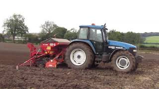 New Holland Ford 8360 Tractor with Vicon LZ 505 Seed Drill [upl. by Tabshey929]