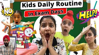 Kids Daily Routine In Exam Days  Ramneek Singh 1313  RS 1313 VLOGS [upl. by Isabea]