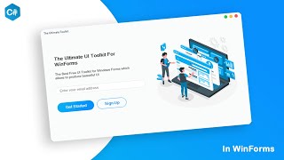 The Free Ultimate UI Design Tool for Windows Forms  C Tutorial [upl. by Bittner11]
