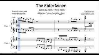 The Entertainer Partitura de Piano a 4 Manos Ragtime de Scott Joplin [upl. by Tiffie]