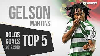 Gelson Martins Top 5 Golos 20172018 HD [upl. by Paske671]