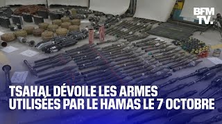 Limpressionnant arsenal du Hamas récupéré par larmée israélienne après les attaques du 7 octobre [upl. by Kalinda519]