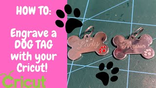 Introduction to ENGRAVING WITH YOUR CRICUT amp HOW TO ENGRAVE DOG TAGS EASILY  inc design placement [upl. by Valoniah]