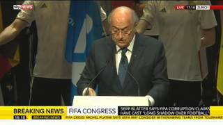 Sepp Blatter Speaks To FIFA Congress  Full Speech [upl. by Aniuqaoj958]