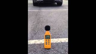 E60 M5 stock exhaust decibel meter reading [upl. by Dlorej885]