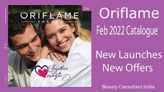 Oriflame Feb 2022 Catalogue  New Launches New Offers  Beauty Consultant India [upl. by Vergil]