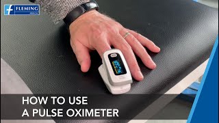 How to use a Pulse Oximeter at home [upl. by Ambrosine]