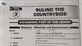 8th class social history 3rd chapter ruling the countryside question amp answers guide notes workbook [upl. by Shaffer]