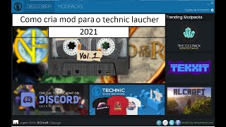 como criar mod para o technic launcher 2021 [upl. by Atteroc348]