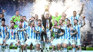 Argentina and Lionel Messi are crowned World Cup champions [upl. by Aiekahs]